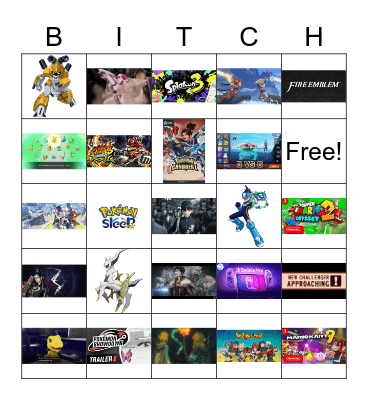 Nintendo E3 2021 Bingo Card