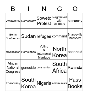 Quarter 3 CBA Review Bingo! Bingo Card