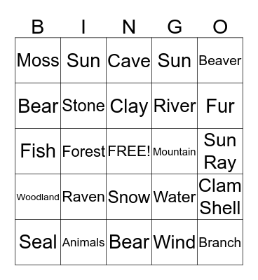 Iqualuit Bingo Card