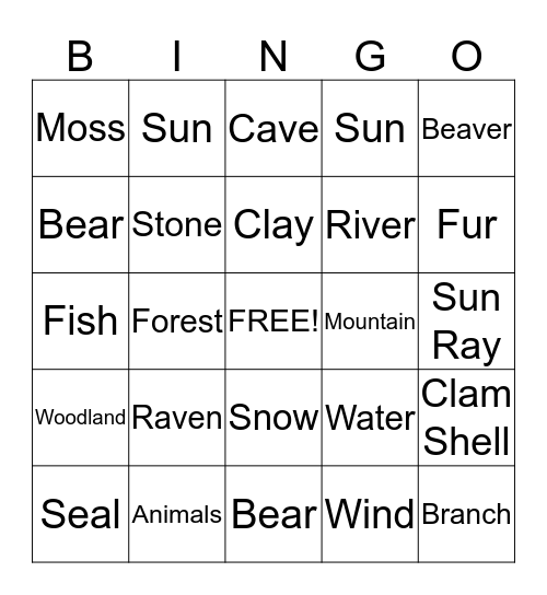 Iqualuit Bingo Card