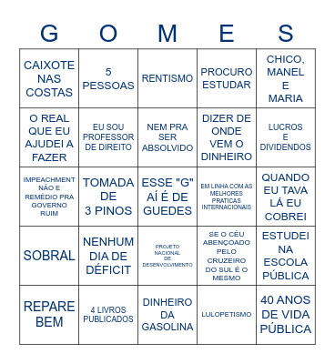 CIRO Bingo Card