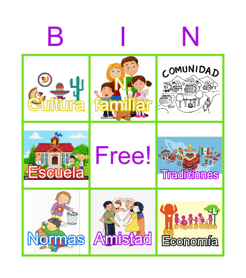 MODELO ECOSISTÉMICO Bingo Card