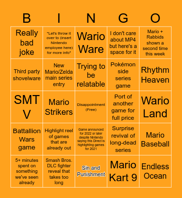 Render's NintendoBingo Card