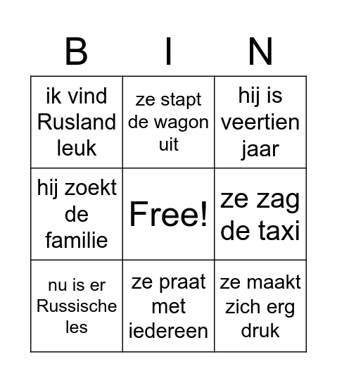 Bednaja Anja H3 NL Bingo Card