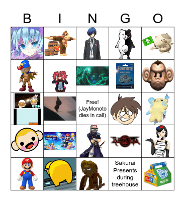 Nintendo E3 Bingo Card