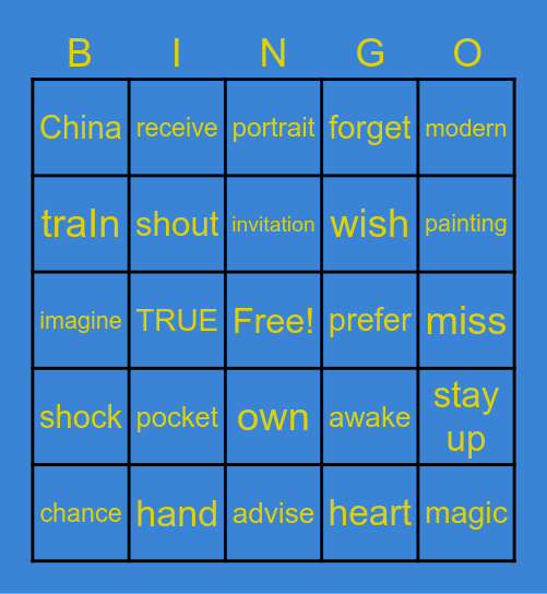 EC7 Bingo Card