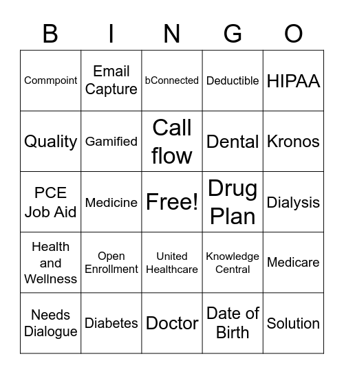 United Bingo Quality Bingo Card