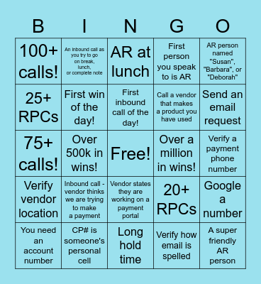 PaaS the BINGO! Bingo Card