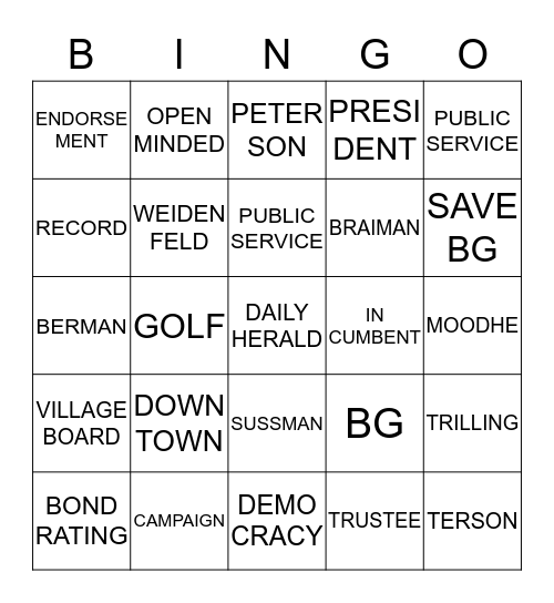 BG'O Bingo Card