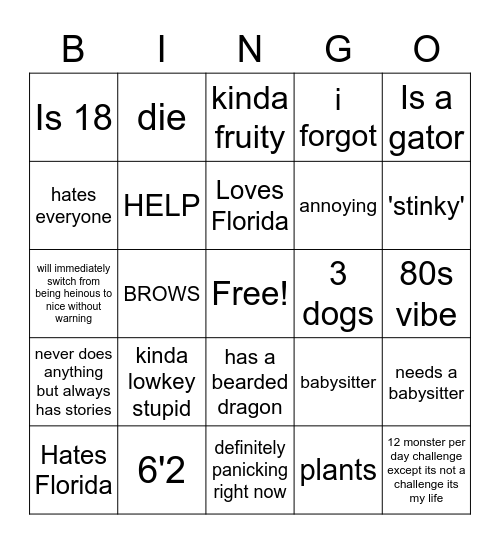 Samfyra Bingo Card