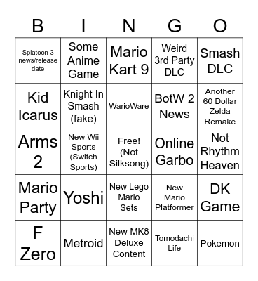 Direct Bingo Card