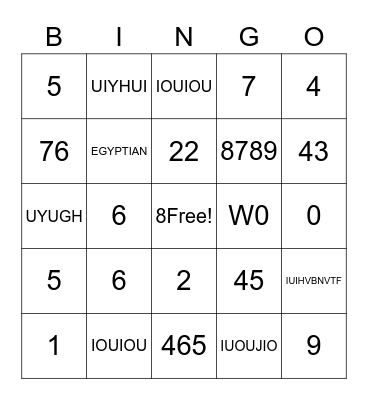 GT Summer Camp 2021 Bingo Card