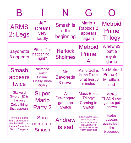 Mireille's Card Bingo Card