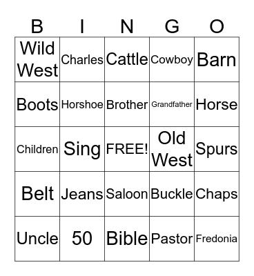 Happy Birthday Rev. Gray Bingo Card