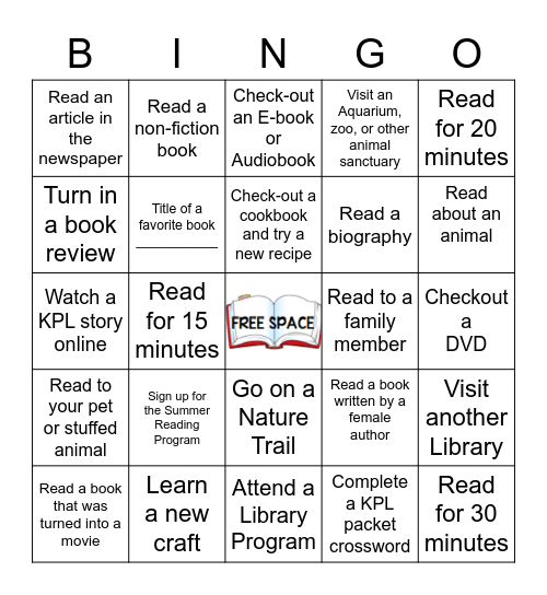 Tails and Tales - Summer Quest Bingo Card