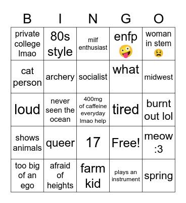 KALO BINGO Card