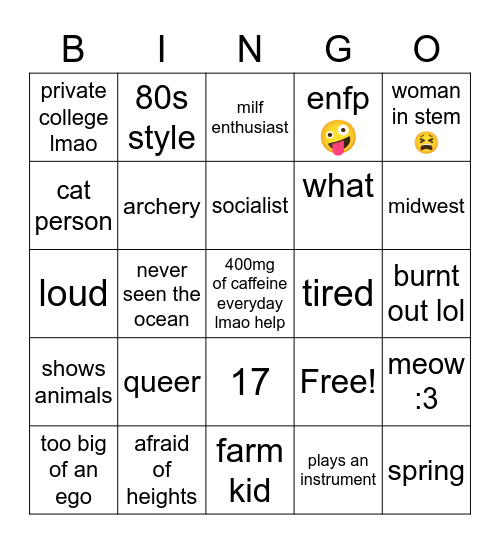 KALO BINGO Card