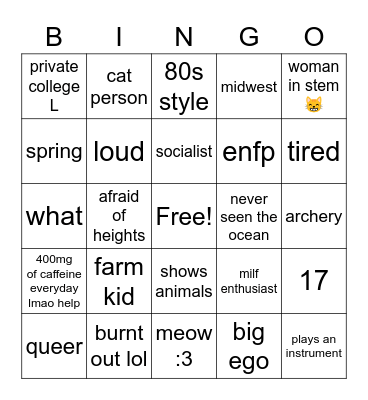 KALO BINGO Card