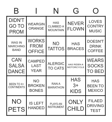 MC | PRODUCTION Bingo Card