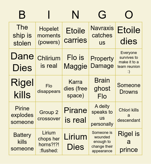 GROUP 3 BINGO Card