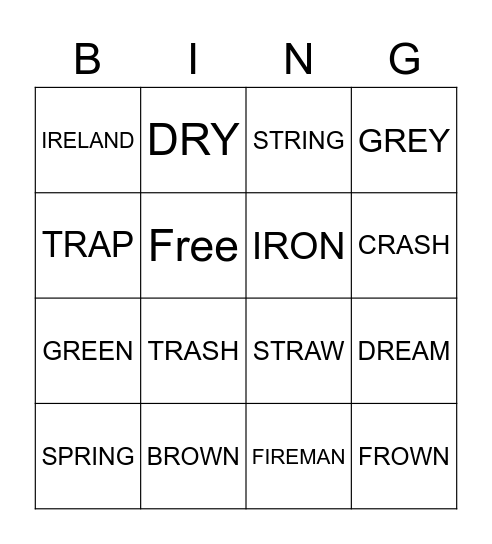 BINGO Card