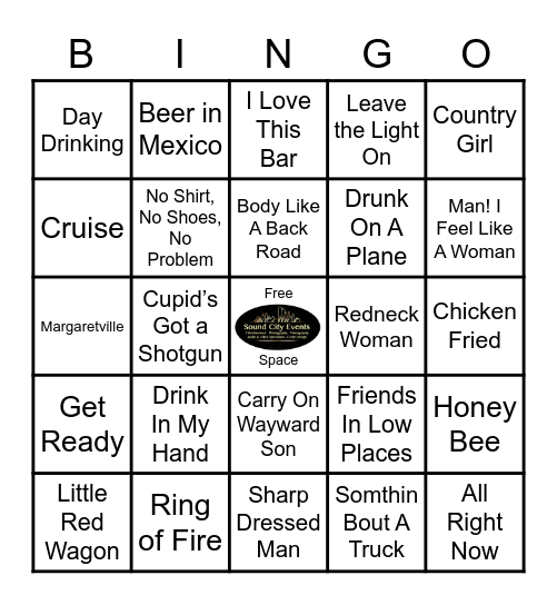 K Pub Country Bingo Card