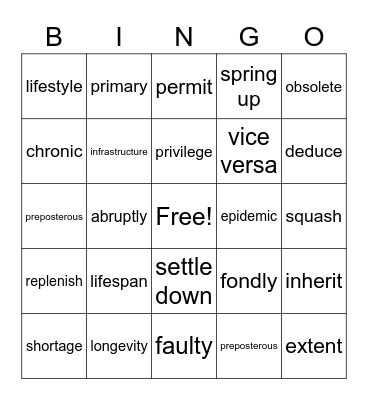 Erna Marcella Maya Shawn Bingo Card