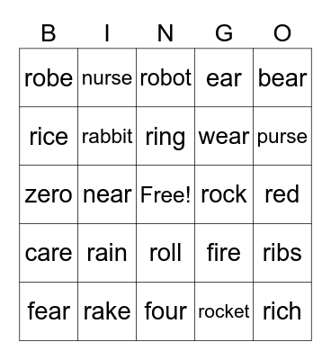 R Bingo Card