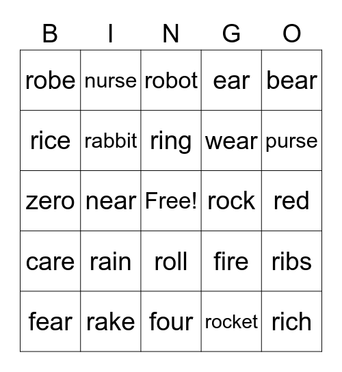 R Bingo Card