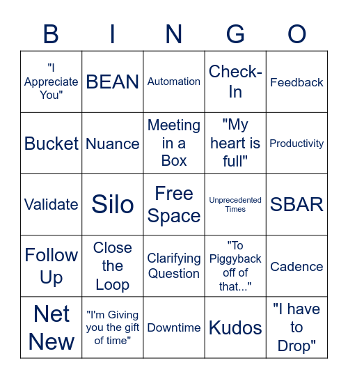 Banner Lingo Bingo Card