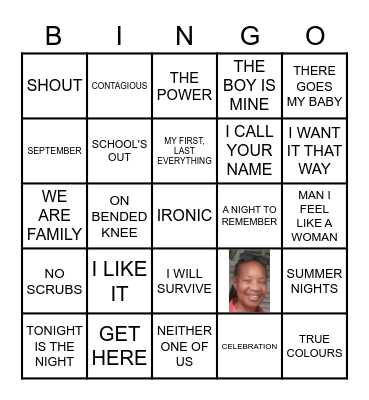 ALL ABOUT SHARON Bingo Card