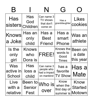 You Never Know! Bingo Card