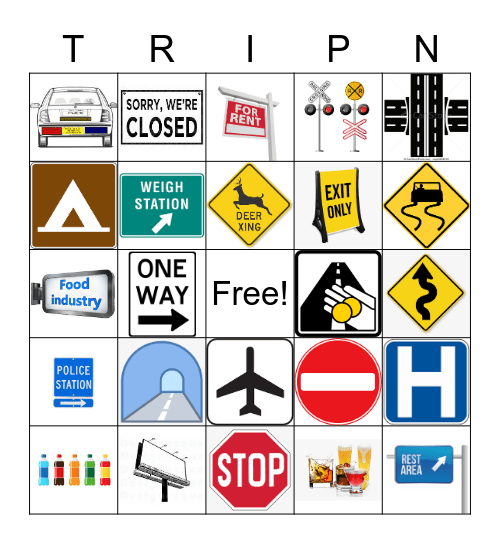 Tripn Bingo Card