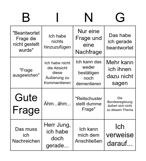 BPK Bingo Card