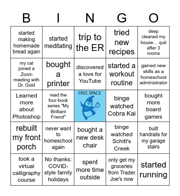 COVID Bingo Card