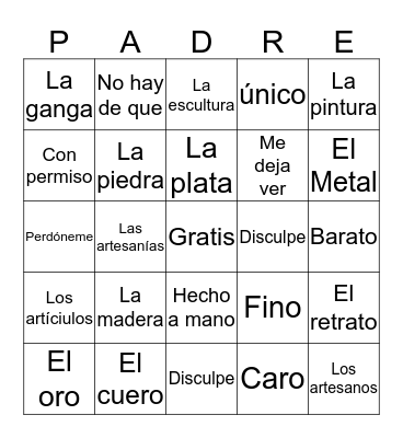Boriqua en Puerto Rico Bingo Card