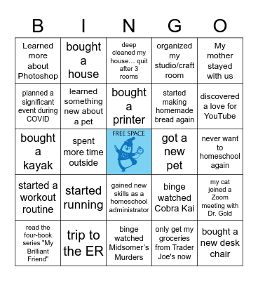 COVID Bingo Card