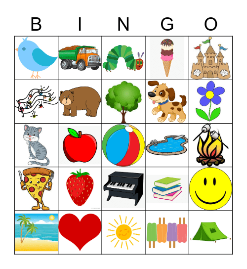 Almost Summer Bingo Card