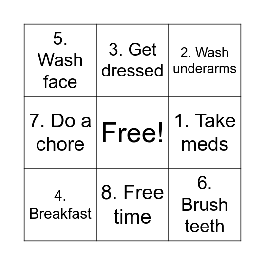 For today Bingo Card