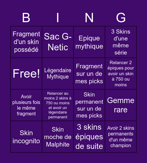 GRANDE OUVERTURE D'ORBES Bingo Card