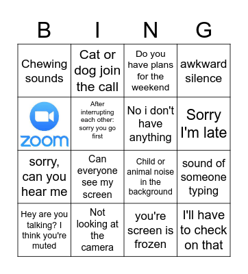 Team Huddle Bingo Card