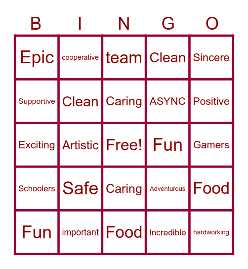 208 bingo <3 Bingo Card