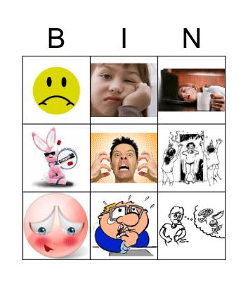 MY FEELINGS AND EMOTIOND Bingo Card