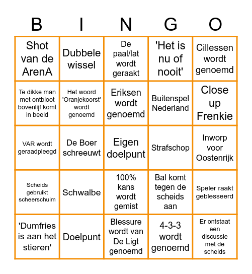 EK bingo! Bingo Card