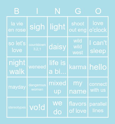 mine2 Bingo Card