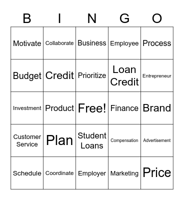 Business Bingo Card