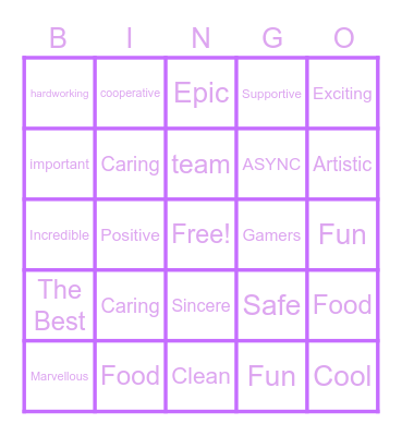 208 bingo <3 Bingo Card