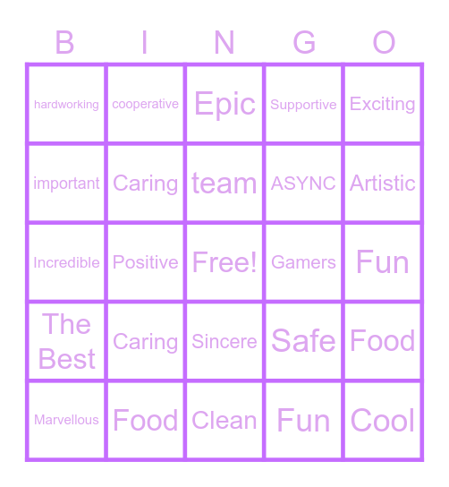 208 bingo <3 Bingo Card