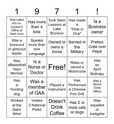 FIND SOMEONE WHO . . . Bingo Card