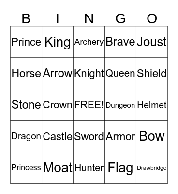 Sir Hunter's Birthday Bingo Card